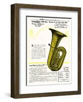 Bb-Flat Bass, Wurlitzer-null-Framed Art Print