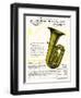 Bb-Flat Bass, Wurlitzer-null-Framed Art Print