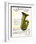 Bb-Flat Bass, Wurlitzer-null-Framed Art Print