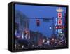 BB King's Club, Beale Street Entertainment Area, Memphis, Tennessee, USA-Walter Bibikow-Framed Stretched Canvas