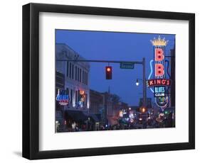 BB King's Club, Beale Street Entertainment Area, Memphis, Tennessee, USA-Walter Bibikow-Framed Photographic Print