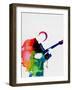 BB King Watercolor-Lora Feldman-Framed Art Print