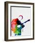 BB King Watercolor-Lora Feldman-Framed Art Print