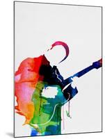 BB King Watercolor-Lora Feldman-Mounted Art Print