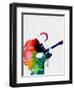 BB King Watercolor-Lora Feldman-Framed Art Print