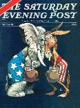 "Stork and Quints," Saturday Evening Post Cover, April 1, 1984-BB Sams-Giclee Print