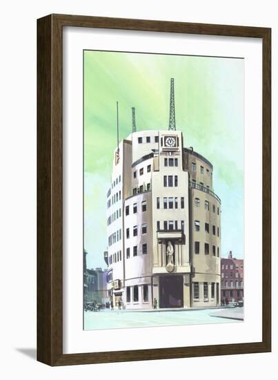 BBC Headquarters-English School-Framed Giclee Print