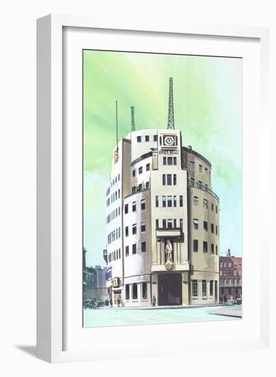 BBC Headquarters-English School-Framed Giclee Print