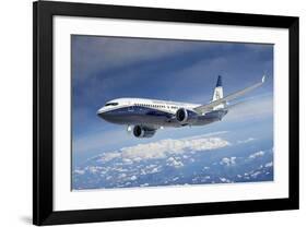 BBJ MAX 8 based on the 737 MAX 8-null-Framed Art Print