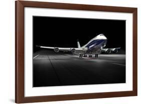 BBJ MAX 8 based on the 737 MAX 8-null-Framed Art Print