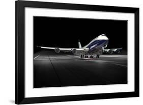 BBJ MAX 8 based on the 737 MAX 8-null-Framed Art Print