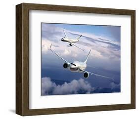 BBJ MAX 8 based on the 737 MAX 8-null-Framed Art Print