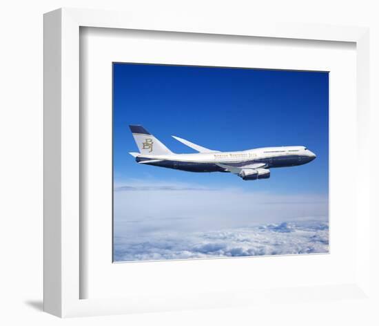 BBJ MAX 8 based on the 737 MAX 8-null-Framed Art Print