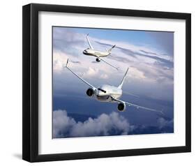 BBJ MAX 8 based on the 737 MAX 8-null-Framed Art Print