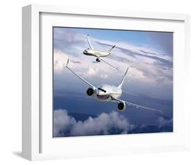 BBJ MAX 8 based on the 737 MAX 8-null-Framed Art Print