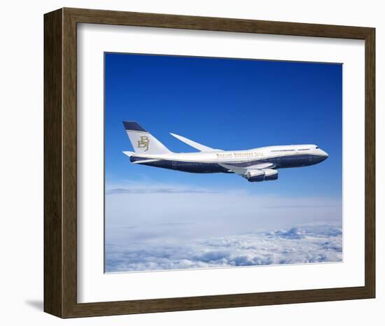 BBJ MAX 8 based on the 737 MAX 8-null-Framed Art Print