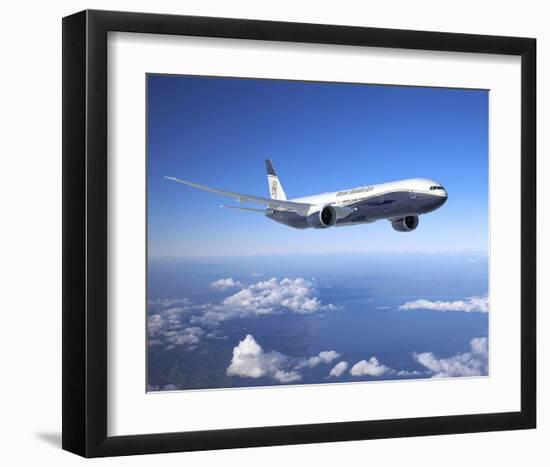 BBJ MAX 8 based on the 737 MAX 8-null-Framed Art Print