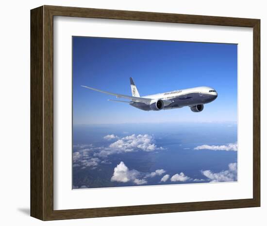 BBJ MAX 8 based on the 737 MAX 8-null-Framed Art Print