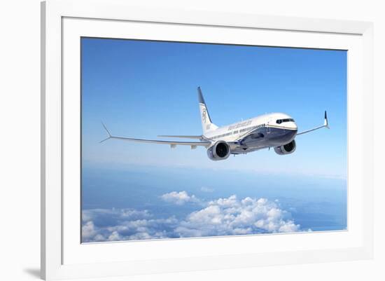 BBJ MAX 8 based on the 737 MAX 8-null-Framed Premium Giclee Print