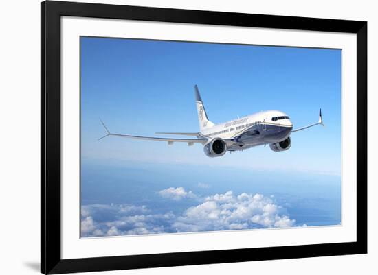 BBJ MAX 8 based on the 737 MAX 8-null-Framed Premium Giclee Print