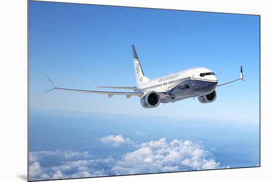 BBJ MAX 8 based on the 737 MAX 8-null-Mounted Art Print