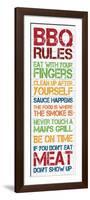 BBQ Rules 2-Lauren Gibbons-Framed Art Print