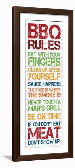 BBQ Rules 2-Lauren Gibbons-Framed Art Print