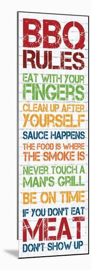 BBQ Rules 2-Lauren Gibbons-Mounted Premium Giclee Print