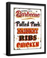 BBQ Southern-Retroplanet-Framed Giclee Print