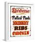 BBQ Southern-Retroplanet-Framed Giclee Print