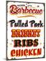 BBQ Southern-Retroplanet-Mounted Giclee Print
