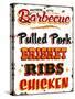 BBQ Southern-Retroplanet-Stretched Canvas