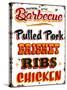 BBQ Southern-Retroplanet-Stretched Canvas