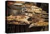 Bbq Stalls at Crab Market, Kep, Kep Province, Cambodia, Indochina, Southeast Asia, Asia-Ben Pipe-Stretched Canvas