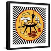 BBQ Time-Kate Ward Thacker-Framed Giclee Print