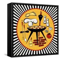 BBQ Time-Kate Ward Thacker-Framed Stretched Canvas