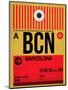 BCN Barcelona Luggage Tag 1-NaxArt-Mounted Premium Giclee Print