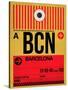 BCN Barcelona Luggage Tag 1-NaxArt-Stretched Canvas