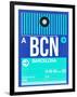 BCN Barcelona Luggage Tag 2-NaxArt-Framed Art Print