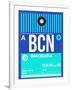 BCN Barcelona Luggage Tag 2-NaxArt-Framed Art Print