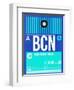 BCN Barcelona Luggage Tag 2-NaxArt-Framed Art Print