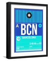 BCN Barcelona Luggage Tag 2-NaxArt-Framed Art Print