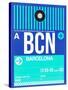 BCN Barcelona Luggage Tag 2-NaxArt-Stretched Canvas