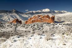 Snow at the Garden of the Gods-bcoulter-Mounted Photographic Print