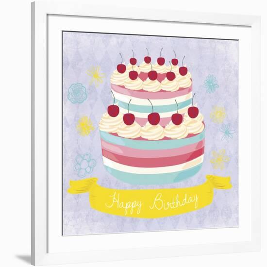 BDay Cake-Erin Clark-Framed Giclee Print