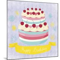 BDay Cake-Erin Clark-Mounted Giclee Print