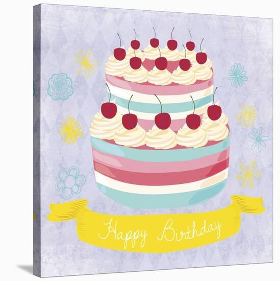 BDay Cake-Erin Clark-Stretched Canvas