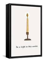 Be a Light-Kubistika-Framed Stretched Canvas