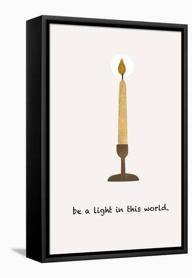 Be a Light-Kubistika-Framed Stretched Canvas