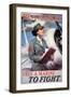 Be a Marine: Free a Marine to Fight, 1943-null-Framed Giclee Print